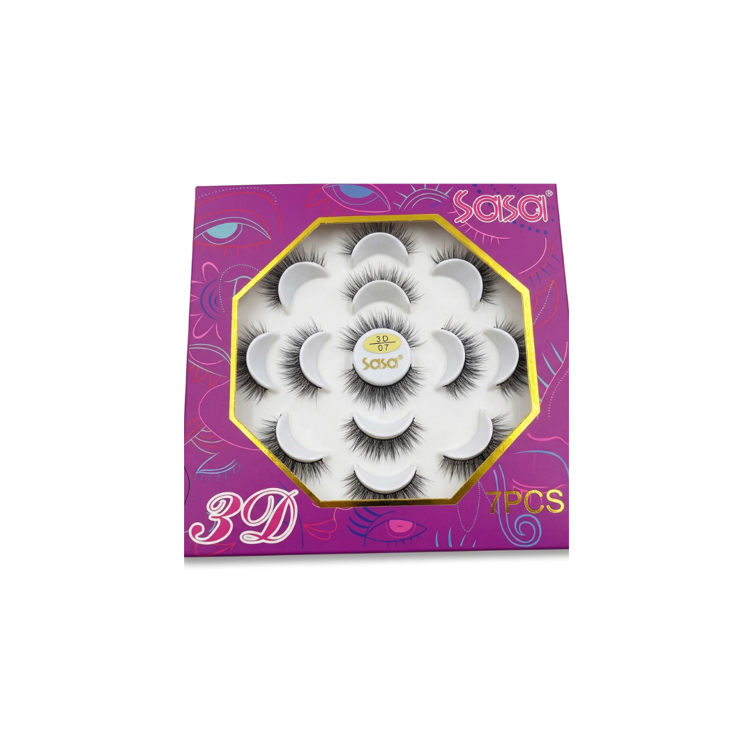 Sasa 3D False Eyelashes Pack Of 7