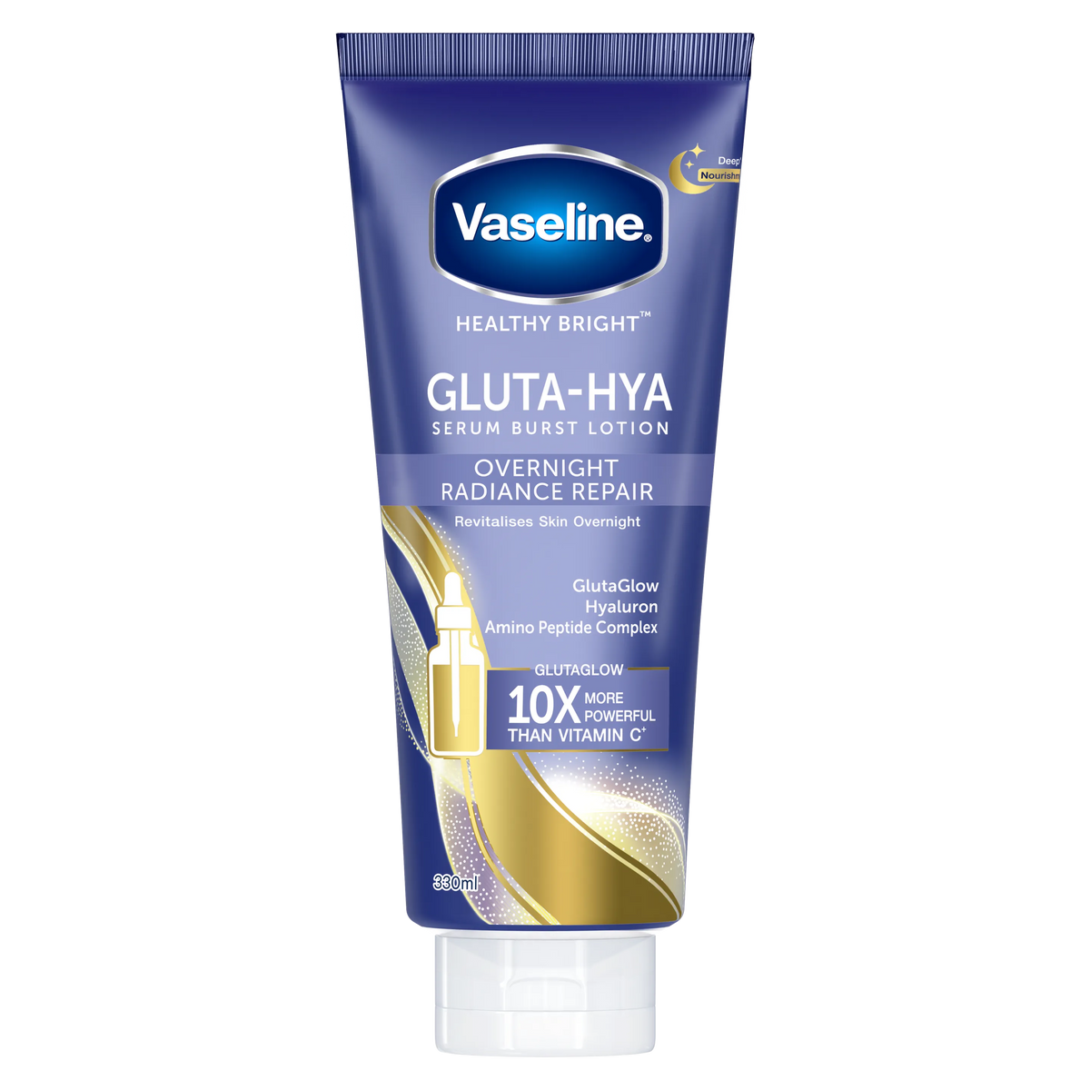Vaseline® Gluta-Hya Serum Burst Lotion Overnight Radiance Repair