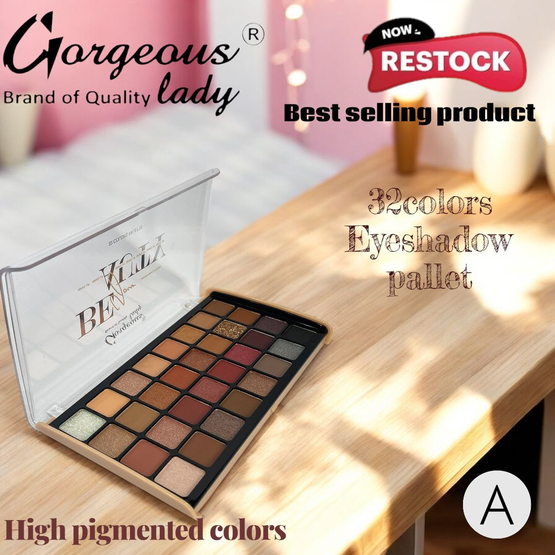 Gorgeous Lady 32 Colours Eyeshadow Palette (A)