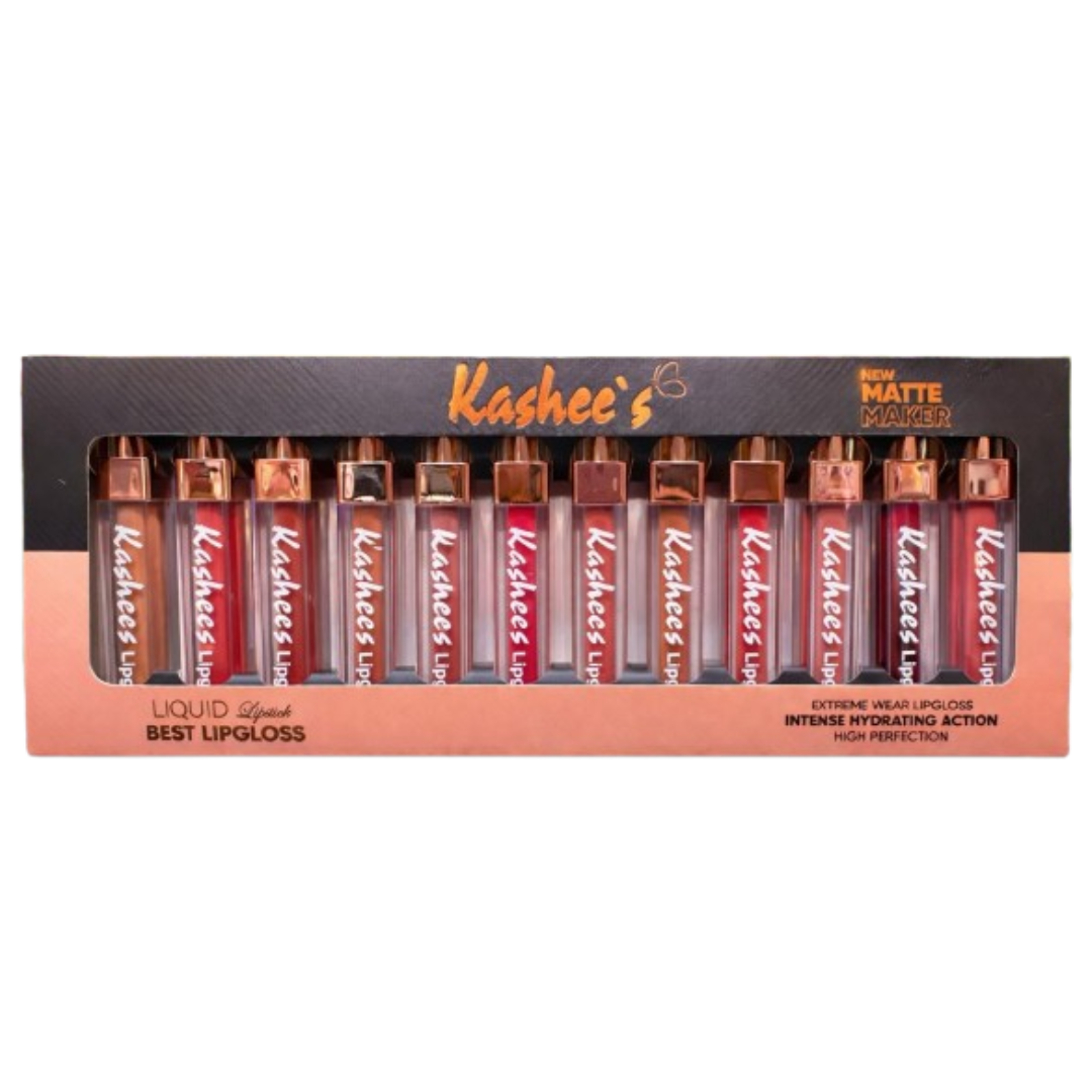 Kashees Matte Lipgloss Pack Of 12
