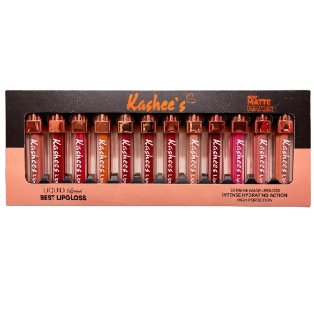 Kashees Matte Lipgloss Pack Of 12