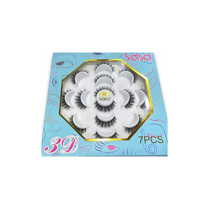 Sasa 3D False Eyelashes Pack Of 7