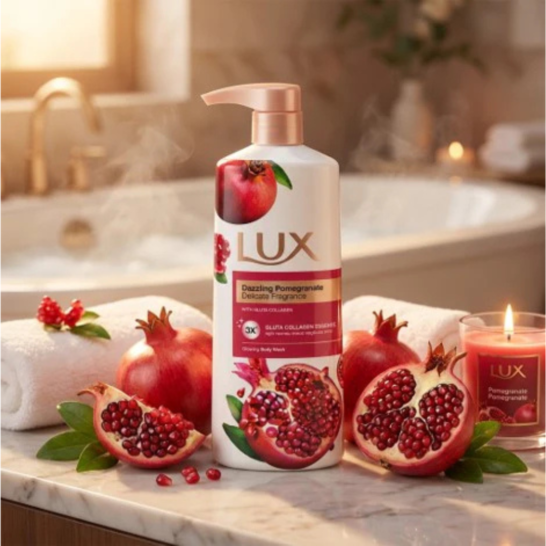 Lux Dazzling Pomegranate Body Wash 450ml