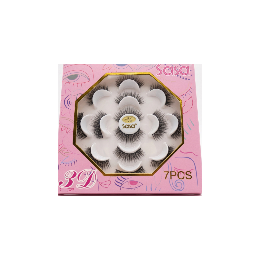 Sasa 3D False Eyelashes Pack Of 7