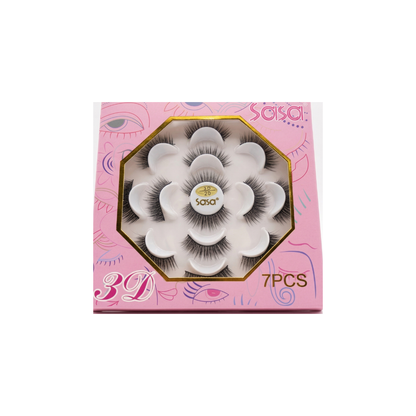 Sasa 3D False Eyelashes Pack Of 7