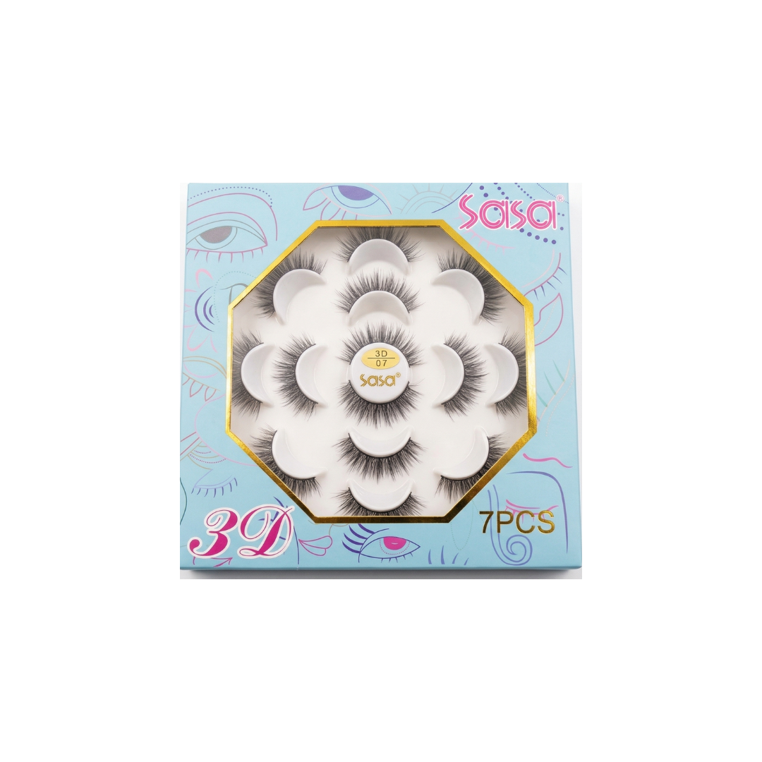 Sasa 3D False Eyelashes Pack Of 7