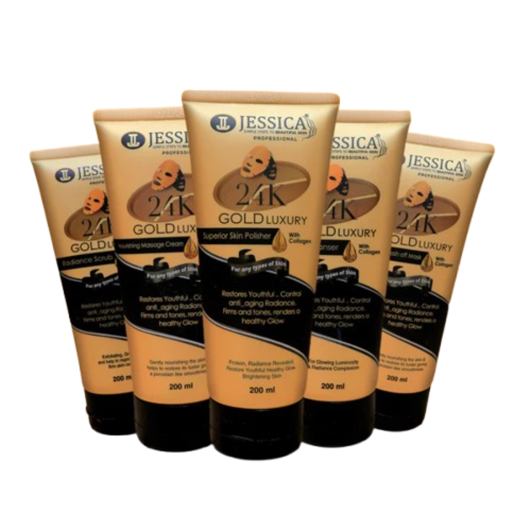 Jessica 24k Gold Facial Tubes Pack
