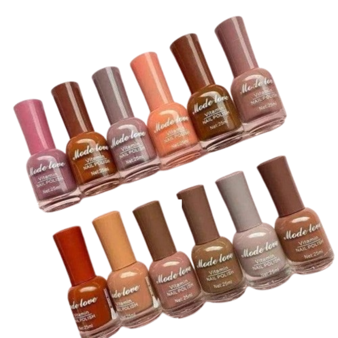 Mode Love Nail Paint Permanent 12 Piece Pack