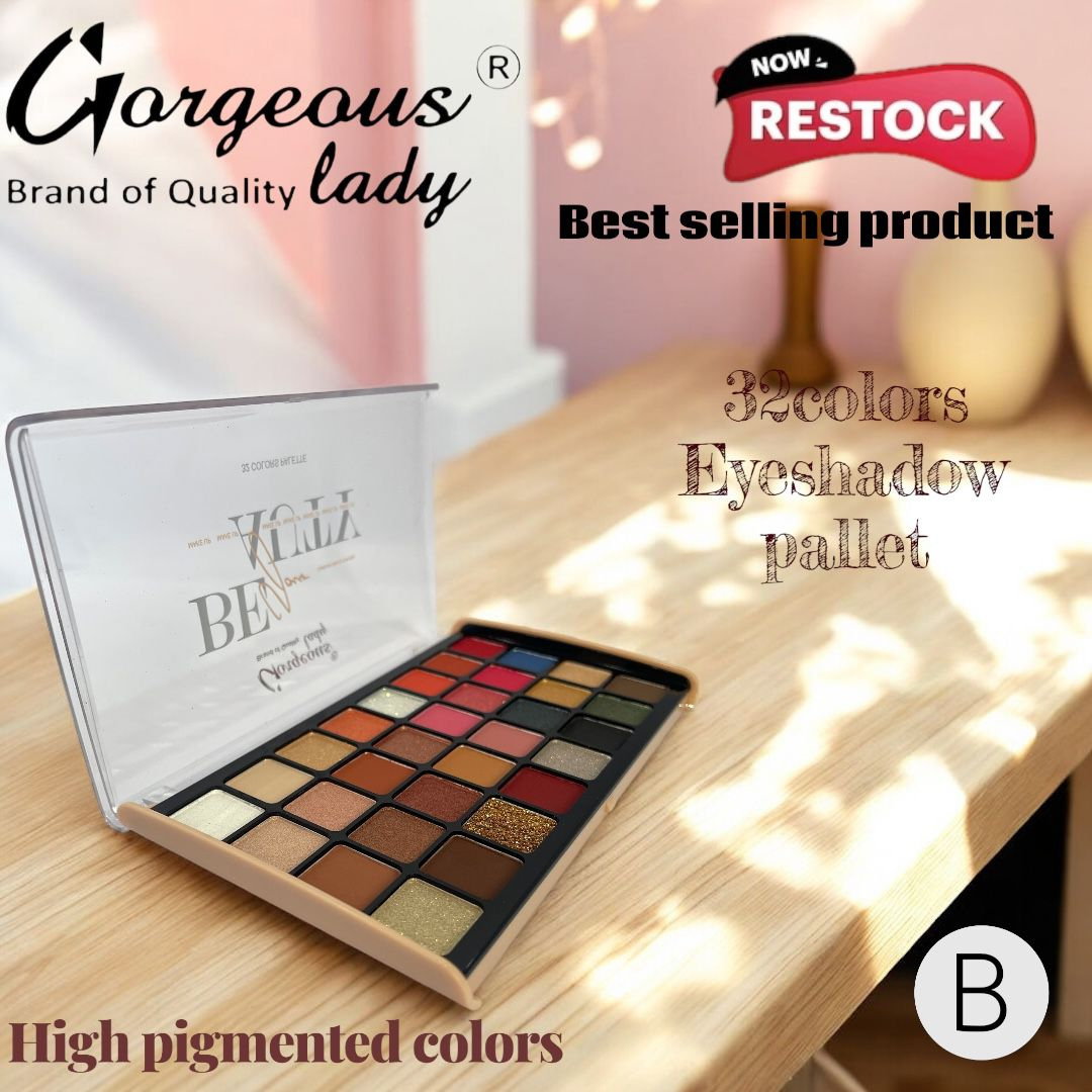 Gorgeous Lady 32 Colours Eyeshadow Palette (B)