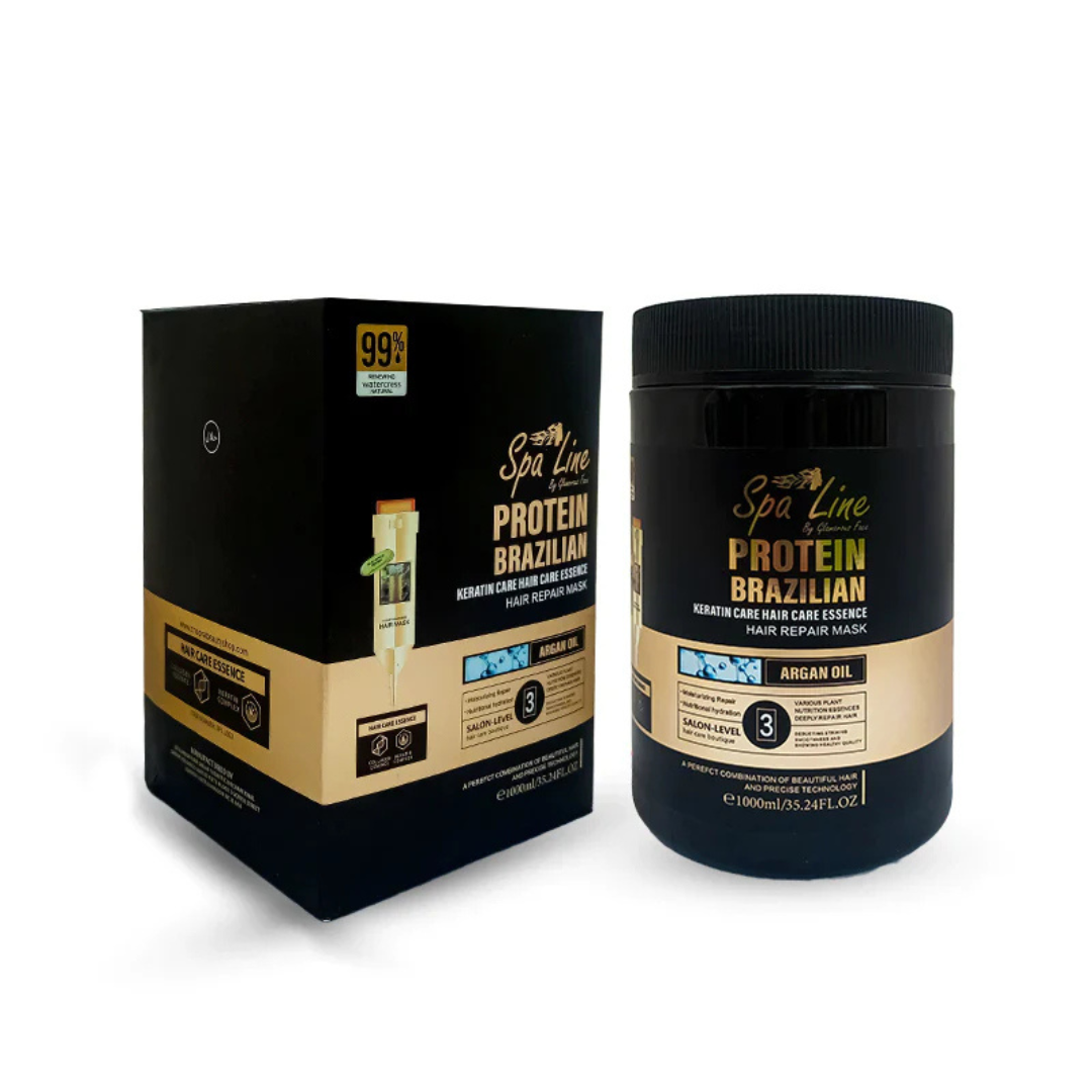 Spa Line Keratin Hair Repair Mask Argon Oil 1000ml