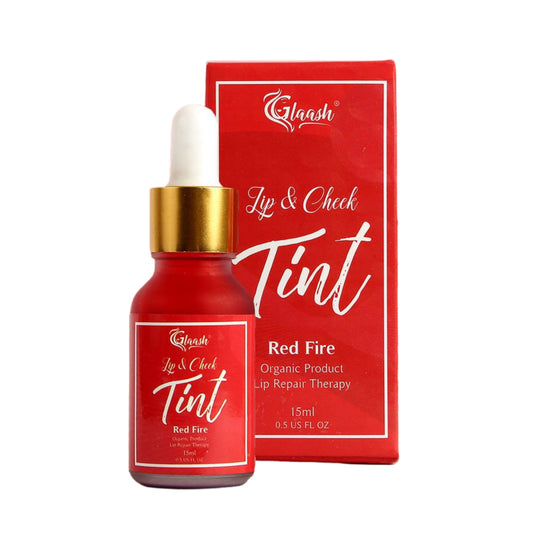 Glaash Lip & Cheek Tint Water Based Red Fire 15ml