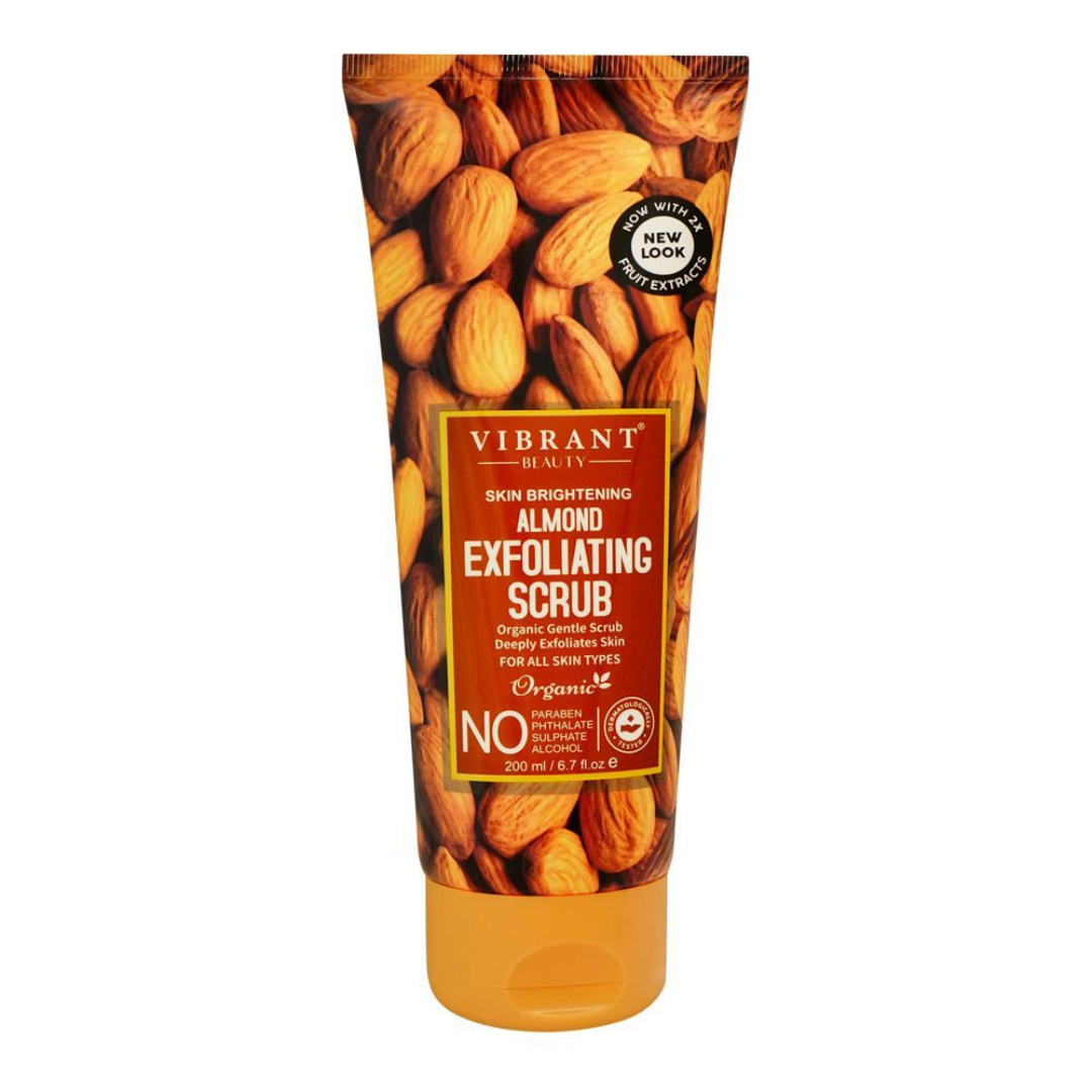 Vibrant Beauty Skin Brightening Almond Exfoliating Scrub 200ml