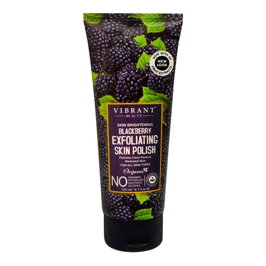 Vibrant Beauty Brightening Blackberry Exfoliating Skin Polish 200ml