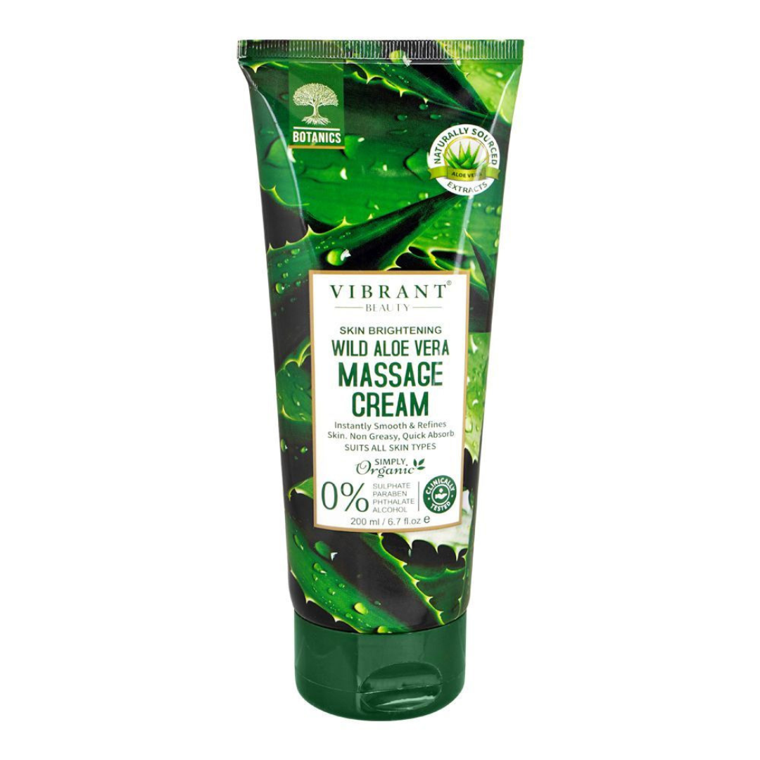 Vibrant Beauty Skin Brightening Wild Aloe Vera Massage Cream 200ml