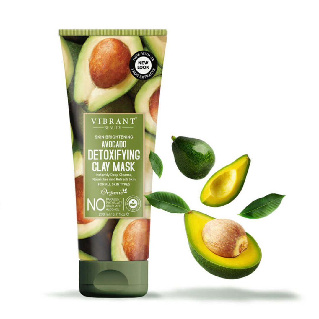 Vibrant Beauty Avocado Detoxifying Clay Mask 200ml