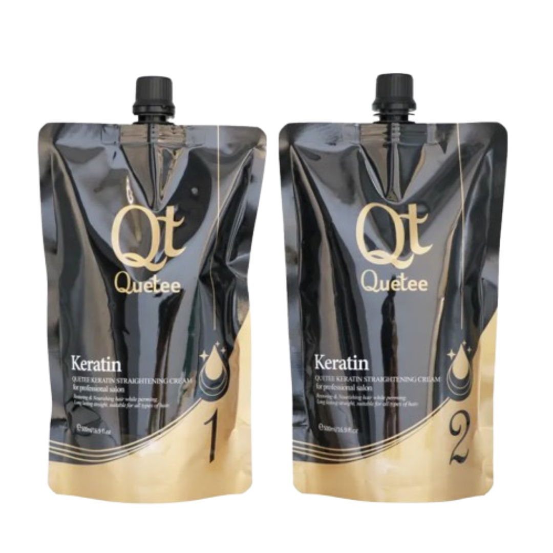 Quetee Keratin Hair Straightening Cream Set 500ml
