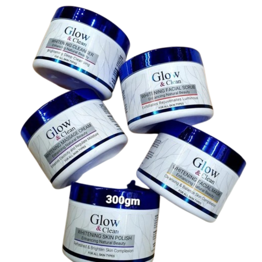 Glow & Clean Whitening 5 Steps Facial Kit