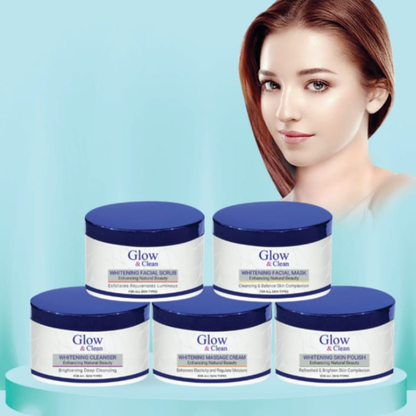 Glow & Clean Whitening 5 Steps Facial Kit