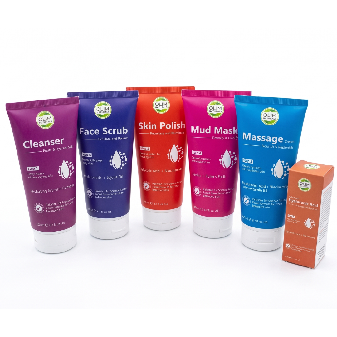 Olim Naturals Facial Kit Medicated ISO Certified (Six Step)