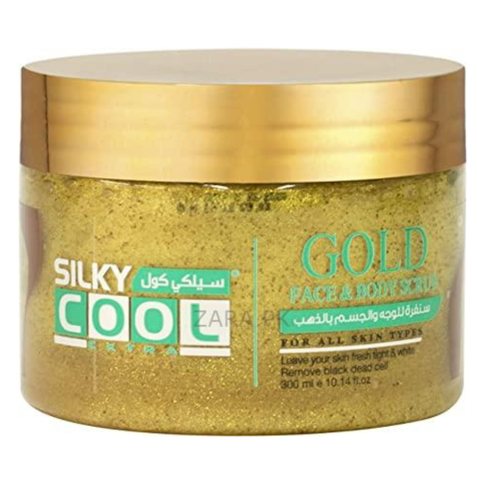 Silky Cool Face & Body Scrub Gel Gold 200ml