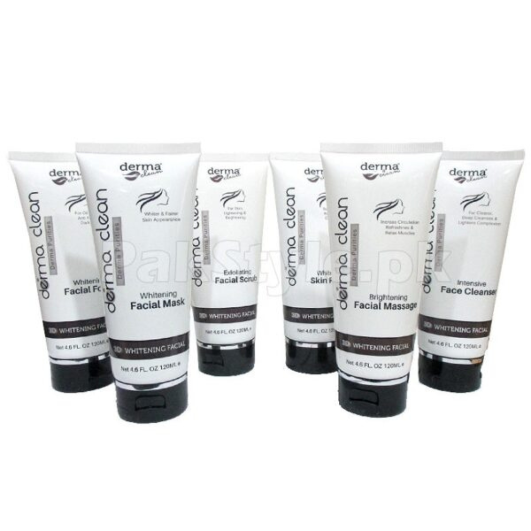 Derma Clean Facial Set 6 Tubes 120ml