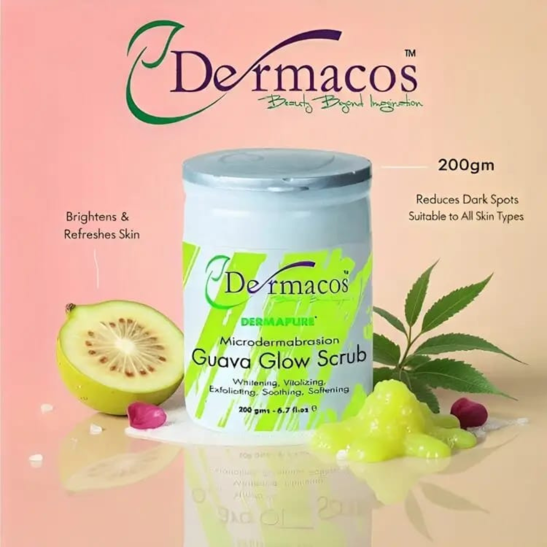 Dermacos Guava Glow Scrub (200gm)