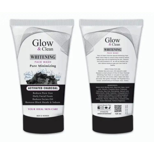 Glow & Clean Whitening Activated Charcoal Face Wash