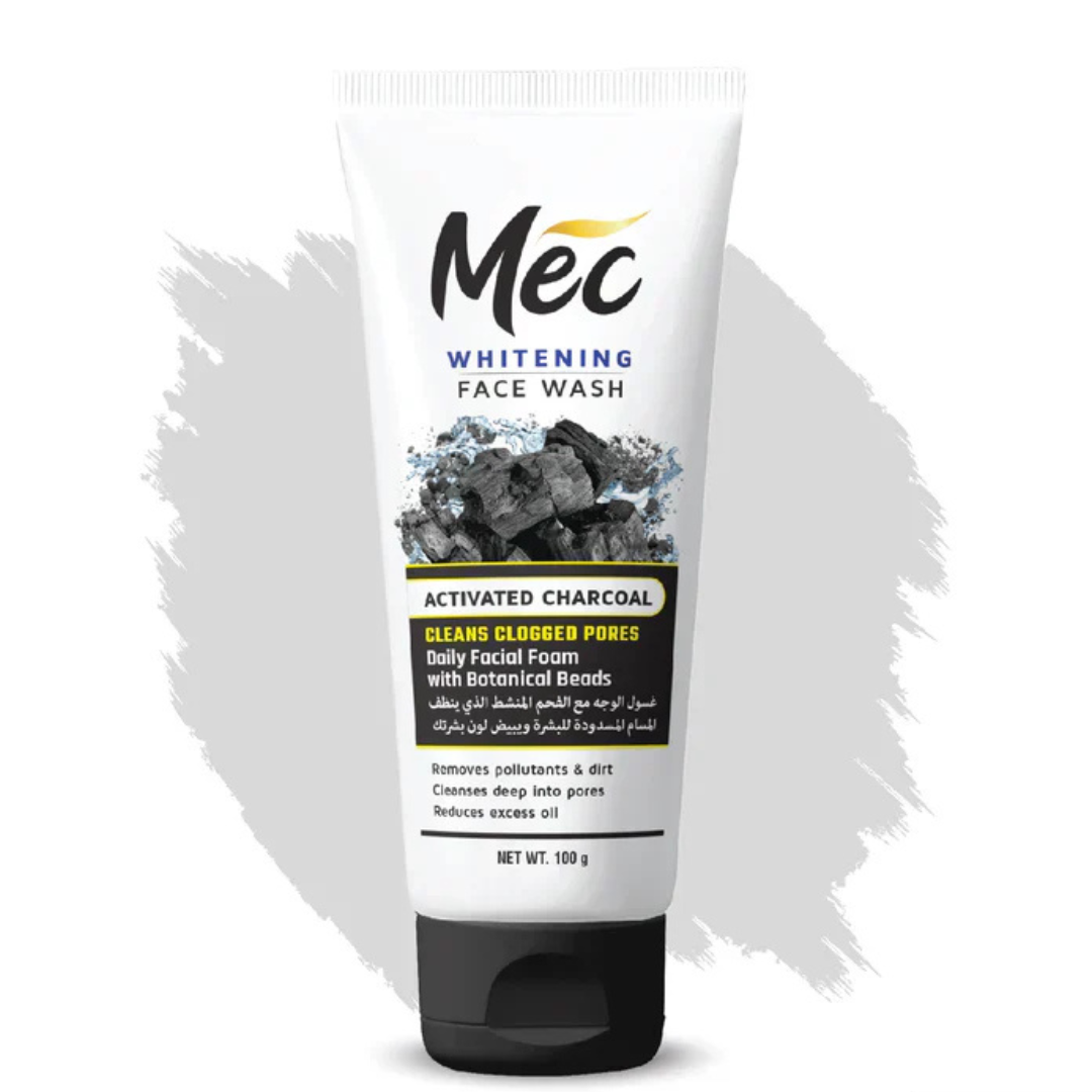Mec Whitening Activated Charcoal Face Wash 100ml
