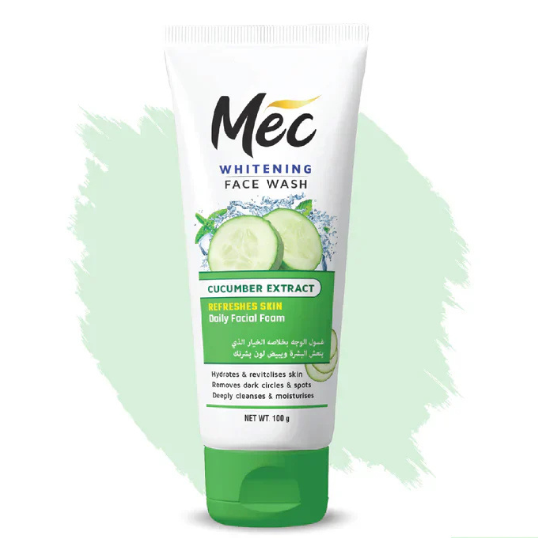 Mec Whitening Cucumber Extract Face Wash 100ml