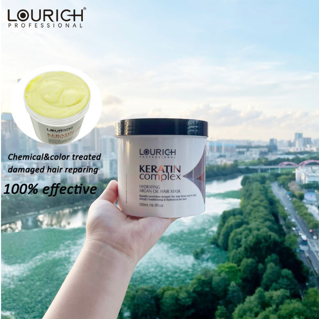 LOURICH Professional Keratin Complex Hydrating Argan Oil Hair Mask 500ml