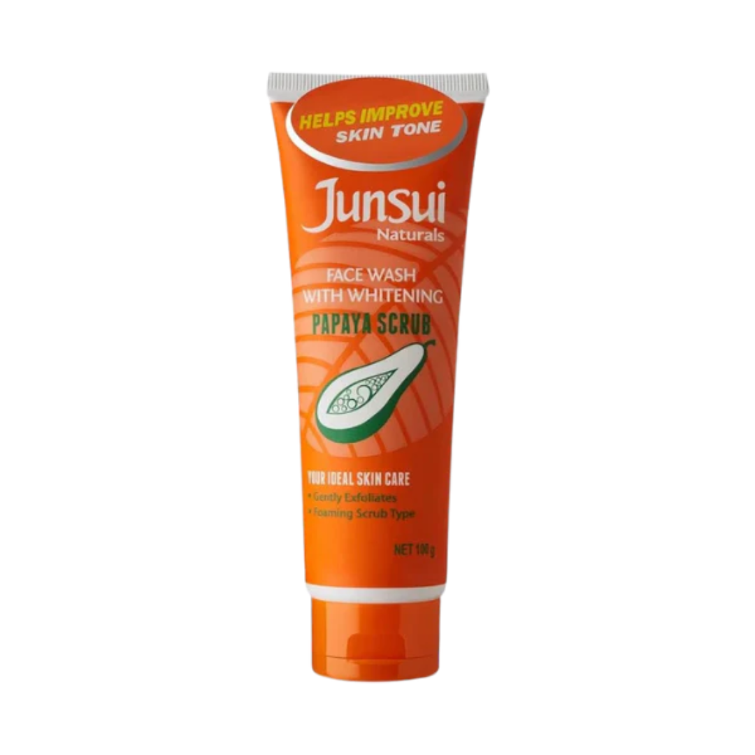 Junsui Naturals Papaya Scrub Face Wash 100g