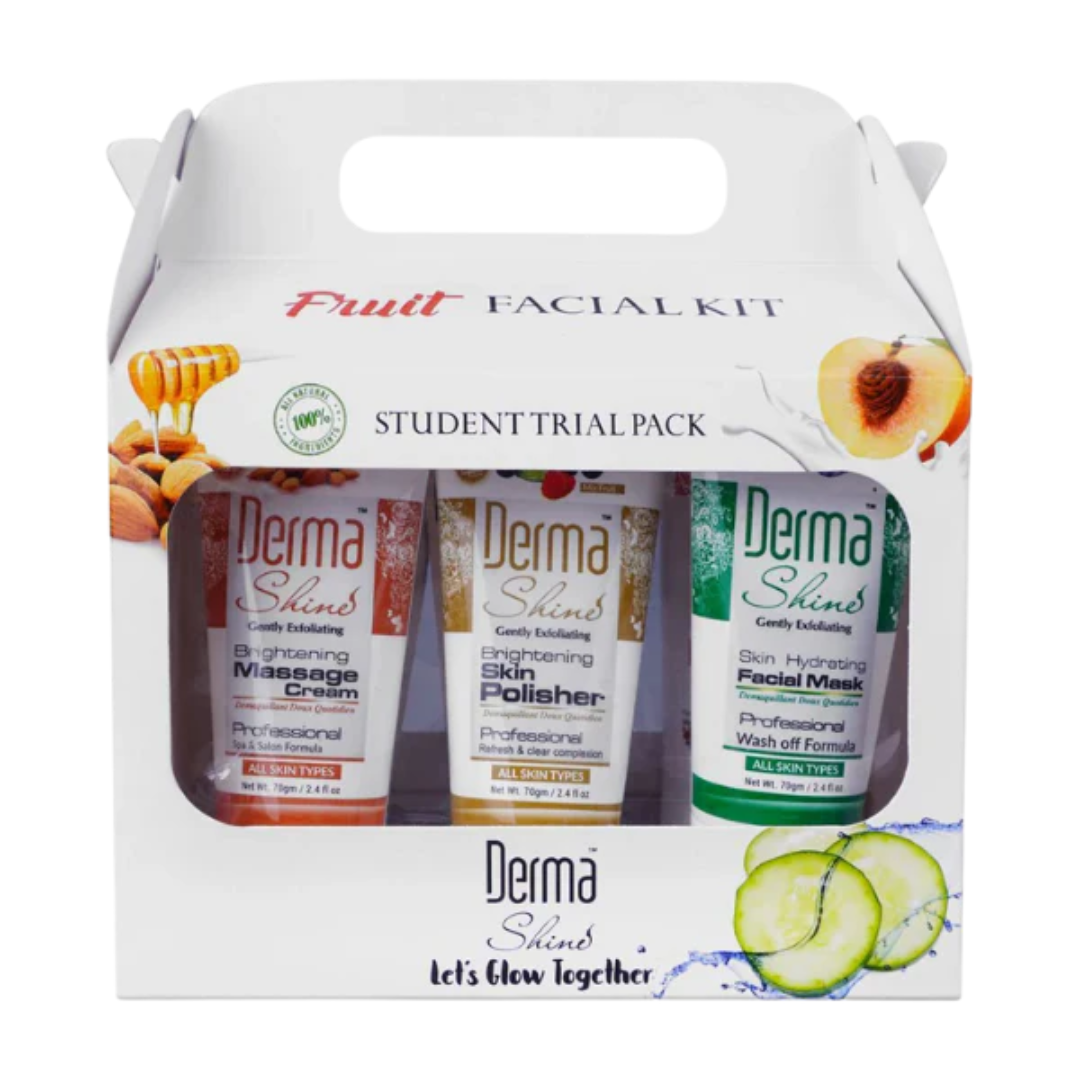 Derma Shine Fruit Facial Kit 6 In Pack