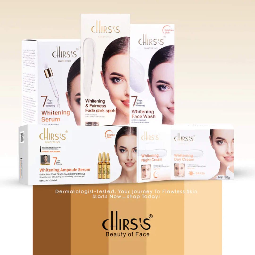 Chirs's Whitening Skincare Bundle Visible Results in Just 7 Days