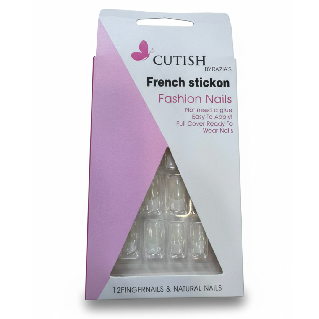 Cutish French Stickon Nails