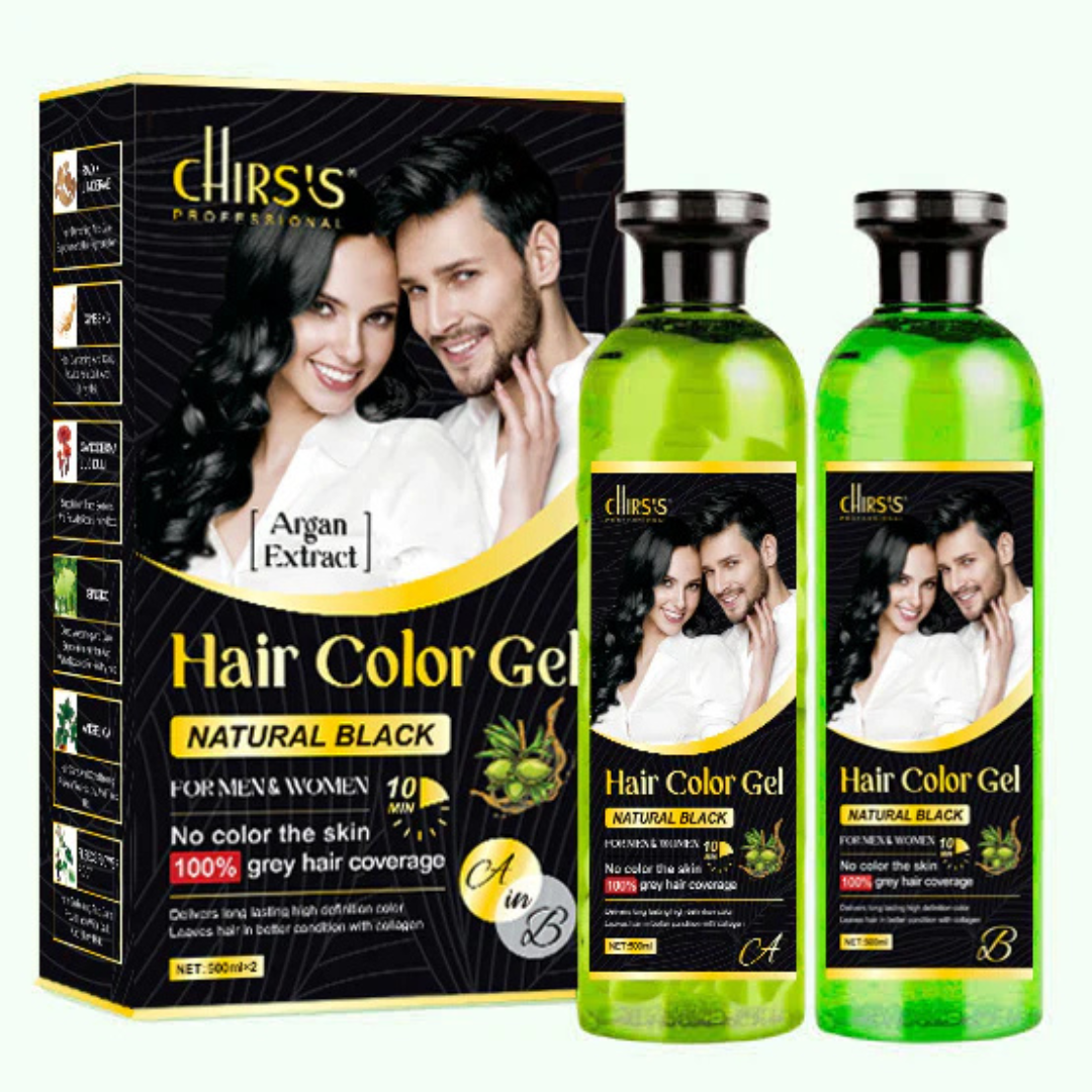 CHIRS'S Hair Color Gel (Natural Black) 500ml