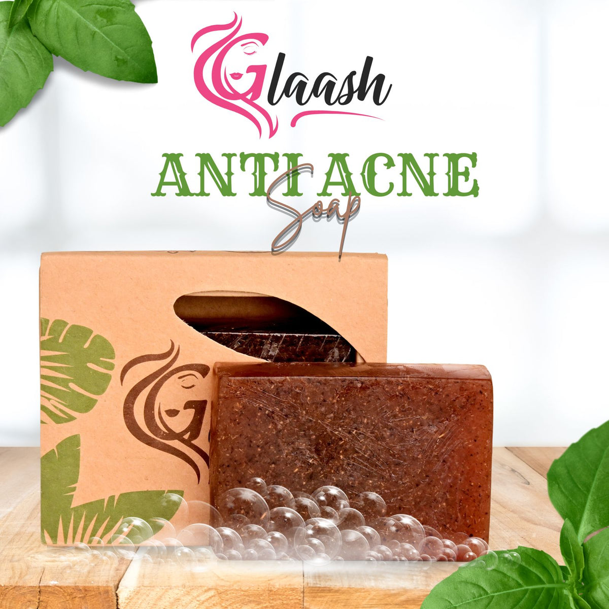 Glaash Anti Acne Soap Bar 100gm