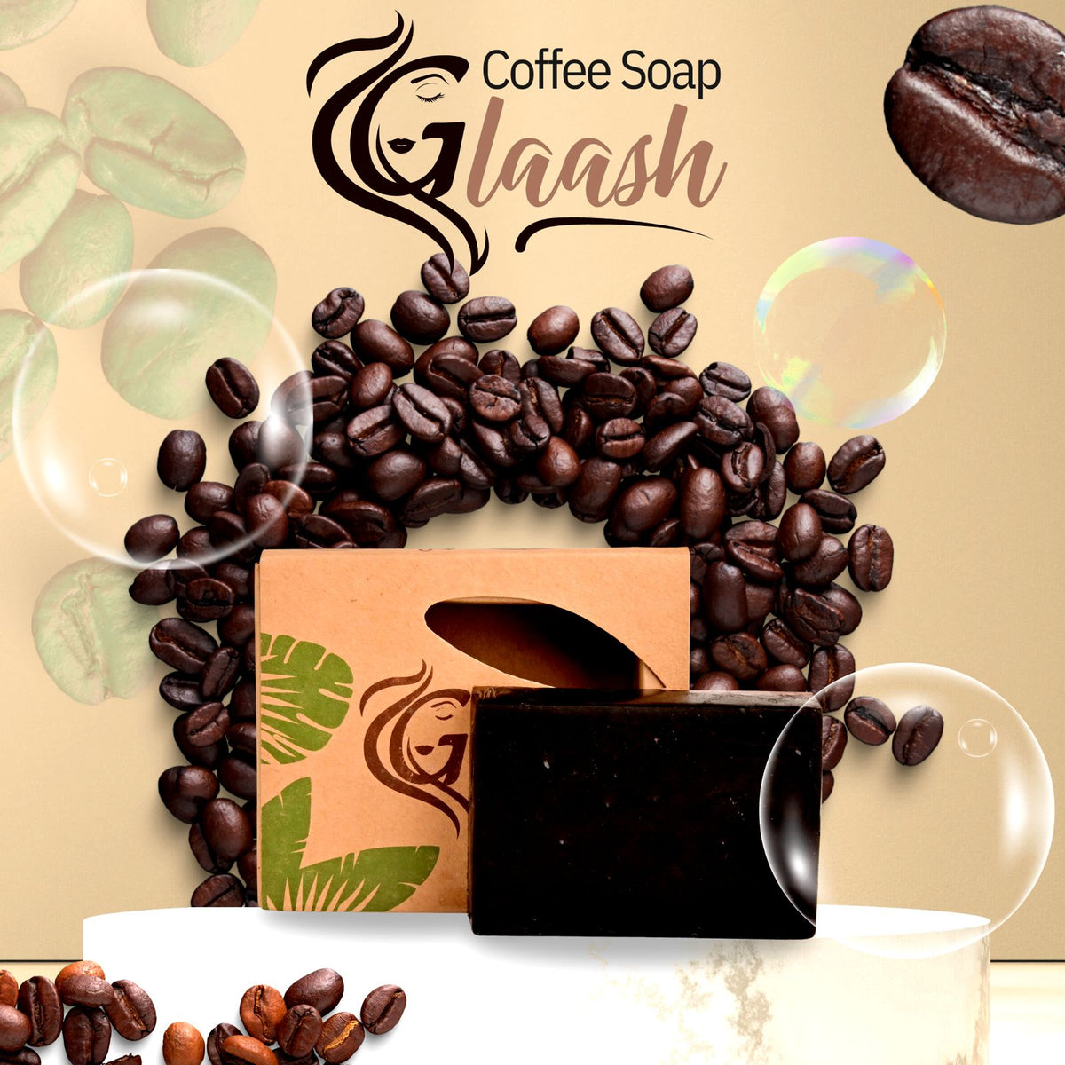 Glaash Coffee Organic Soap Bar 100gm