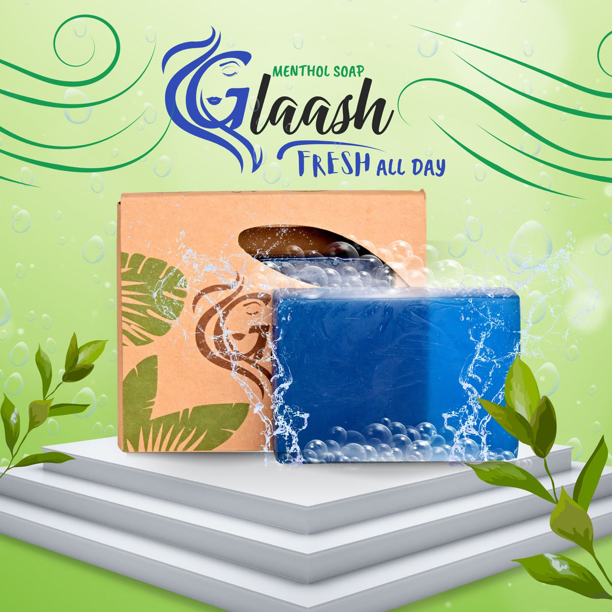 Glaash Pack of 03 Tint + Soap + Toner | Plum Fatale Tint + Menthol Organic Soap + Tea Tree Toner