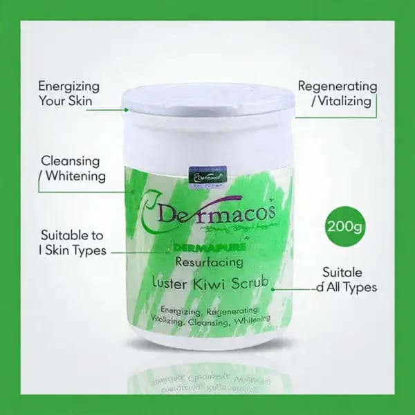 Dermacos Luster Kiwi Scrub (200gm)