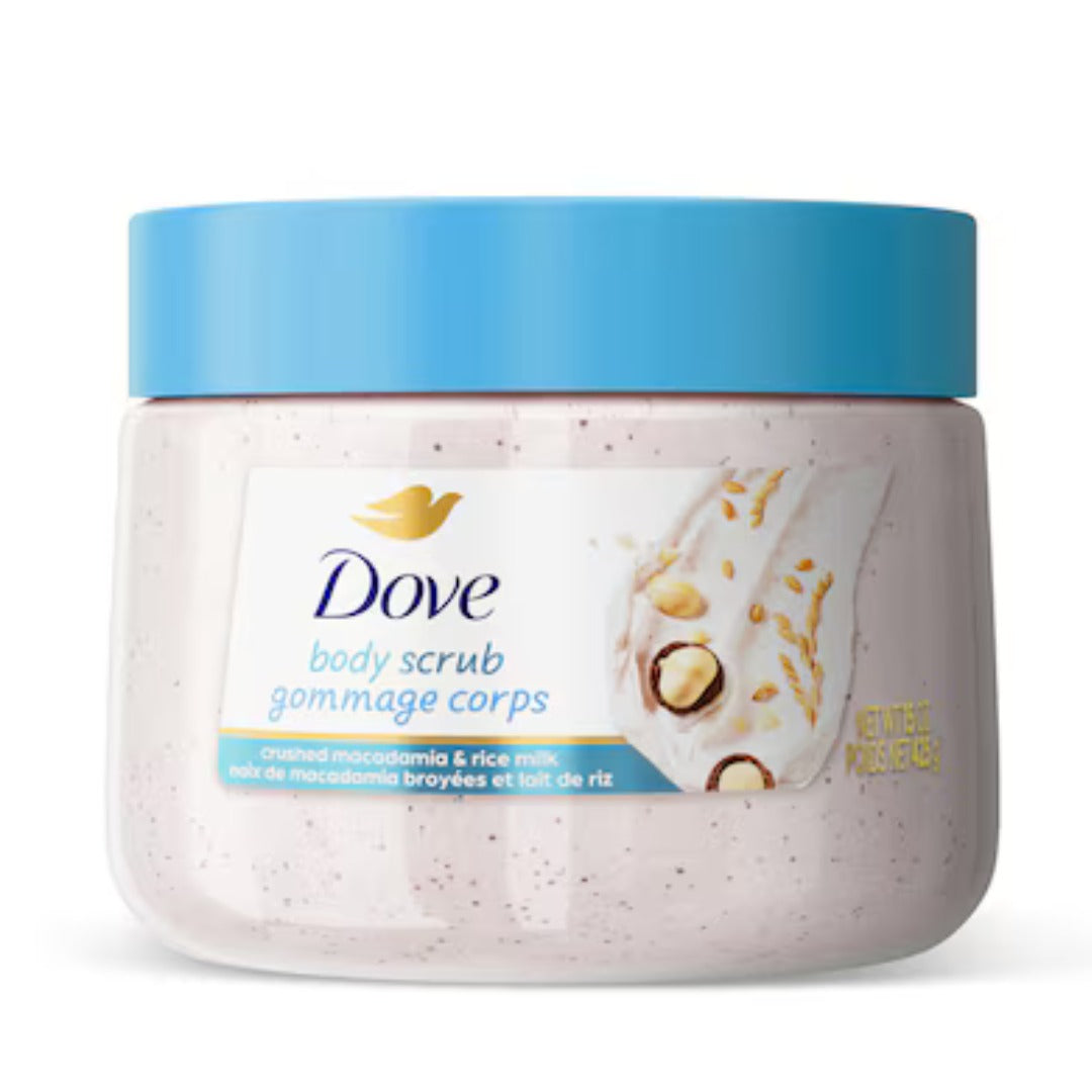 Dove Body Scrub Crushed Macadamia & Rice Milk 298g