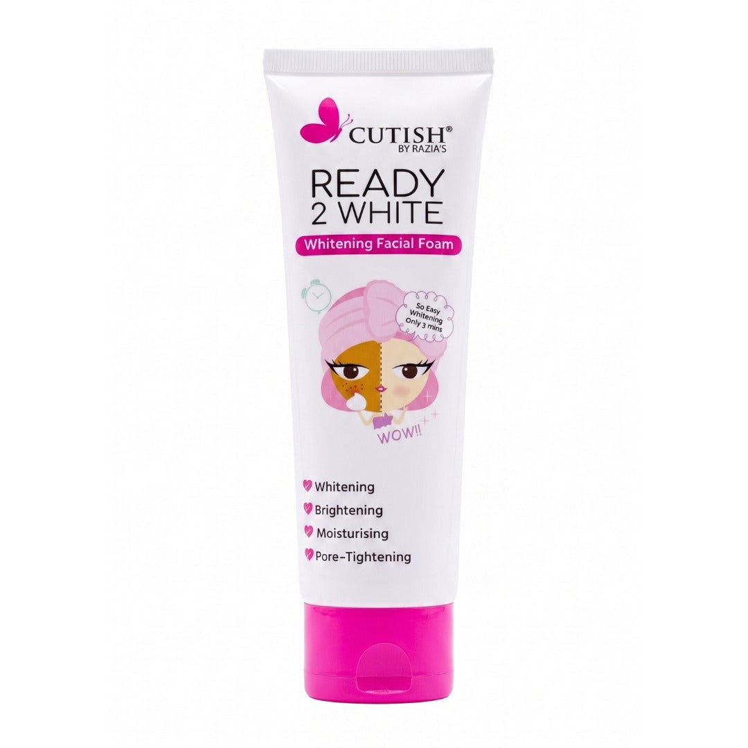 Cutish Ready 2 White Whitening Facial Foam