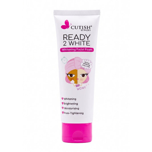 Cutish Ready 2 White Whitening Facial Foam