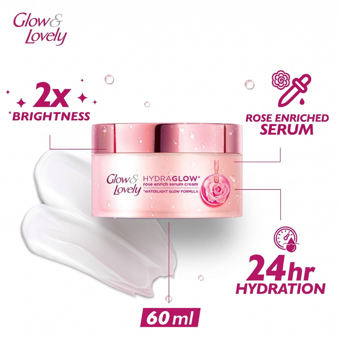 Glow & Lovely Hydraglow Rose Serum Cream