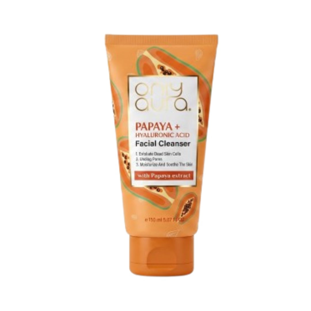 Only Aura Papaya + Hyaluronic Acid Facial Cleanser