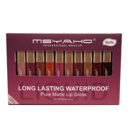 MSYAHO Liquid Lip Glosses Set of 12