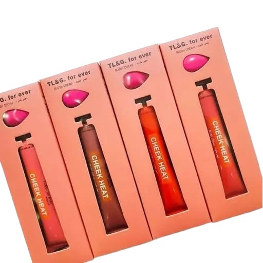 TL&G For Ever Cheek Heat Blush Cream Pack Of 4