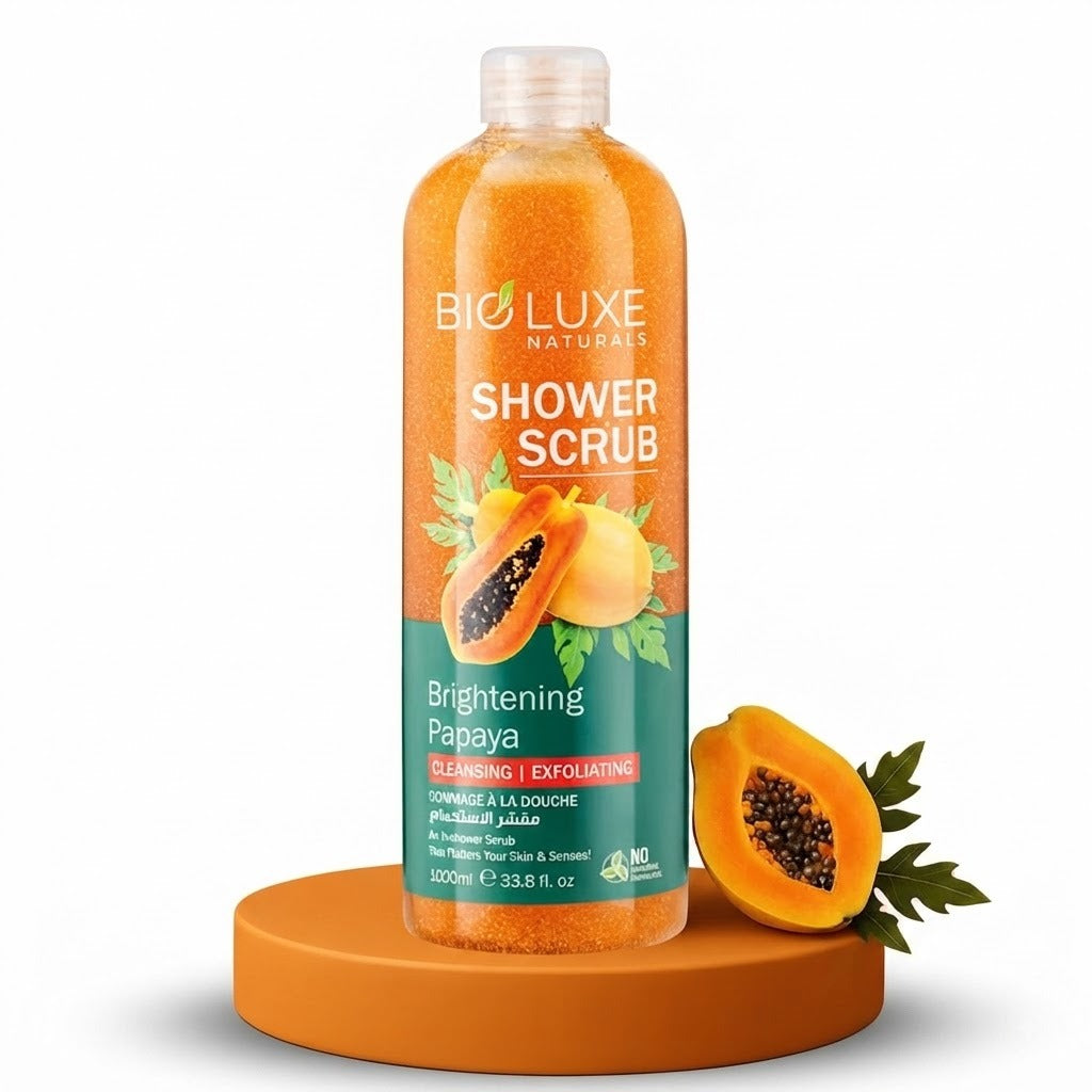 Bio Luxe Naturals Papaya Cleansing Shower Scrub 1000ml