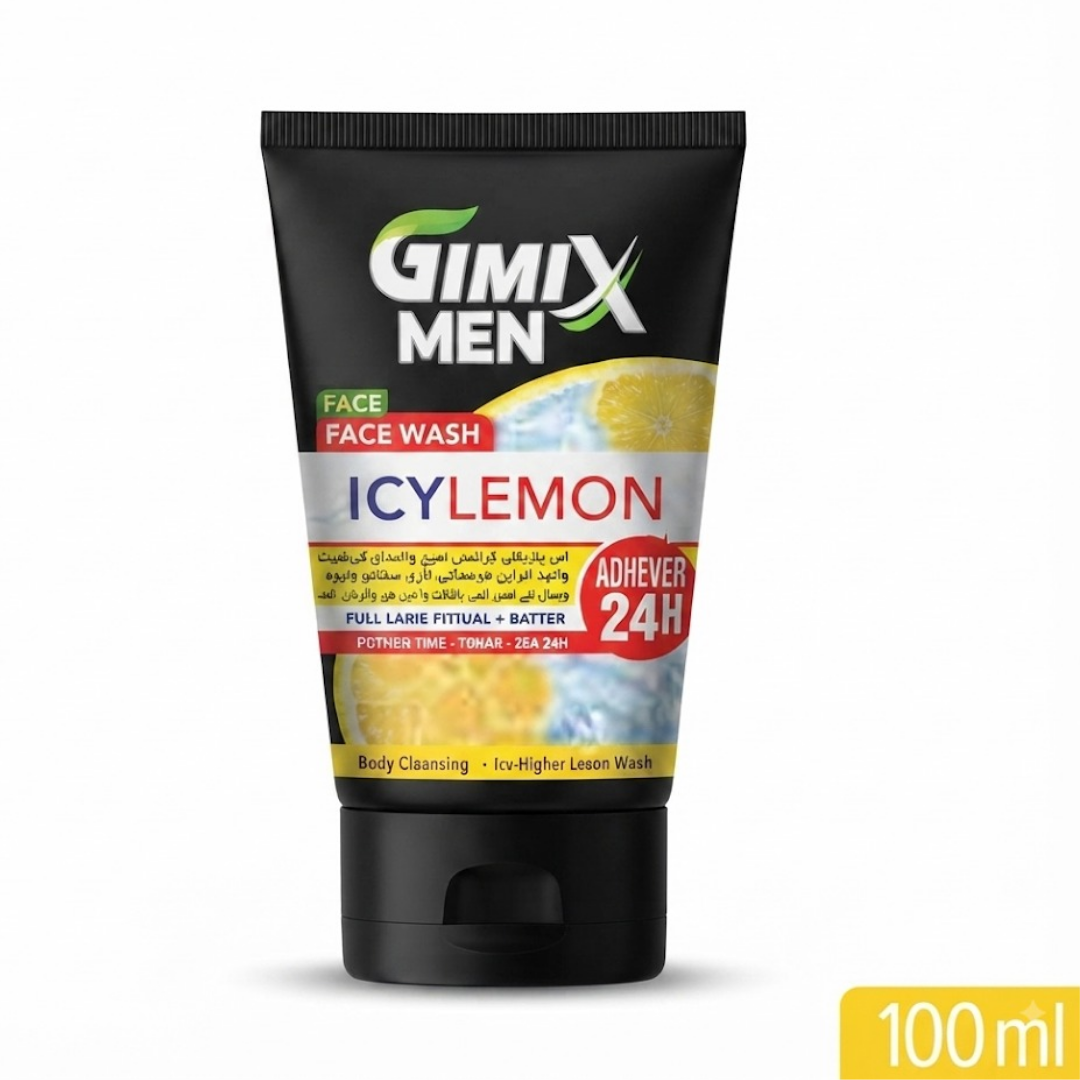 Gimix Men Icy Lemon Face Wash 100ml