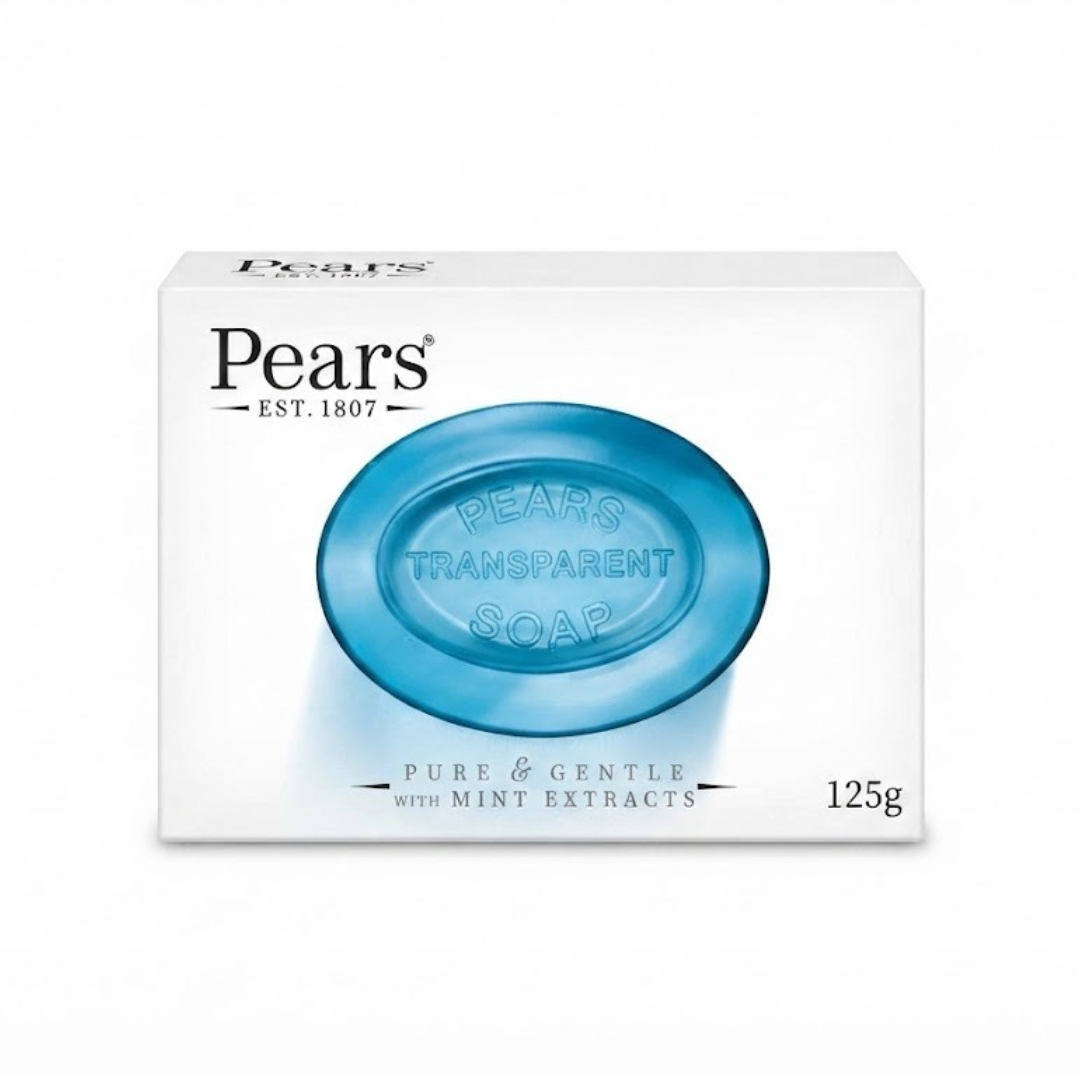 Pears Pure & Gentle Transparent Soap with Mint Extracts
